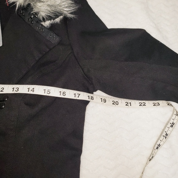 🆕️ Tripp NYC Coat Jacket Goth Punk XL Black - Picture 4 of 5
